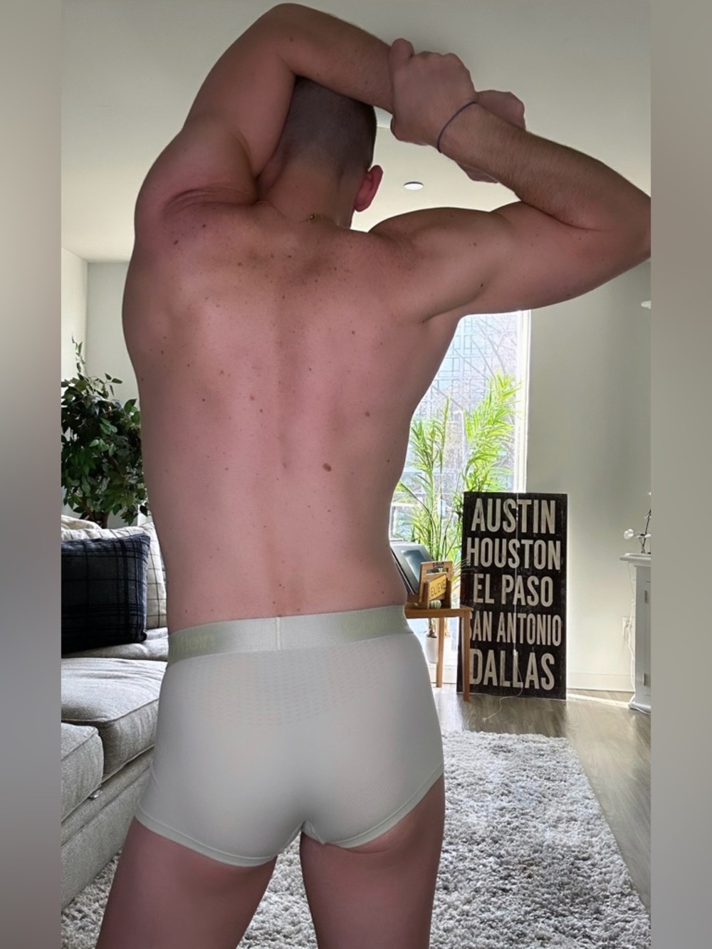 Calvin Klein | Microfiber Tech Low Rise Trunk in Lime Cream (Small) - Picture 11 of 15